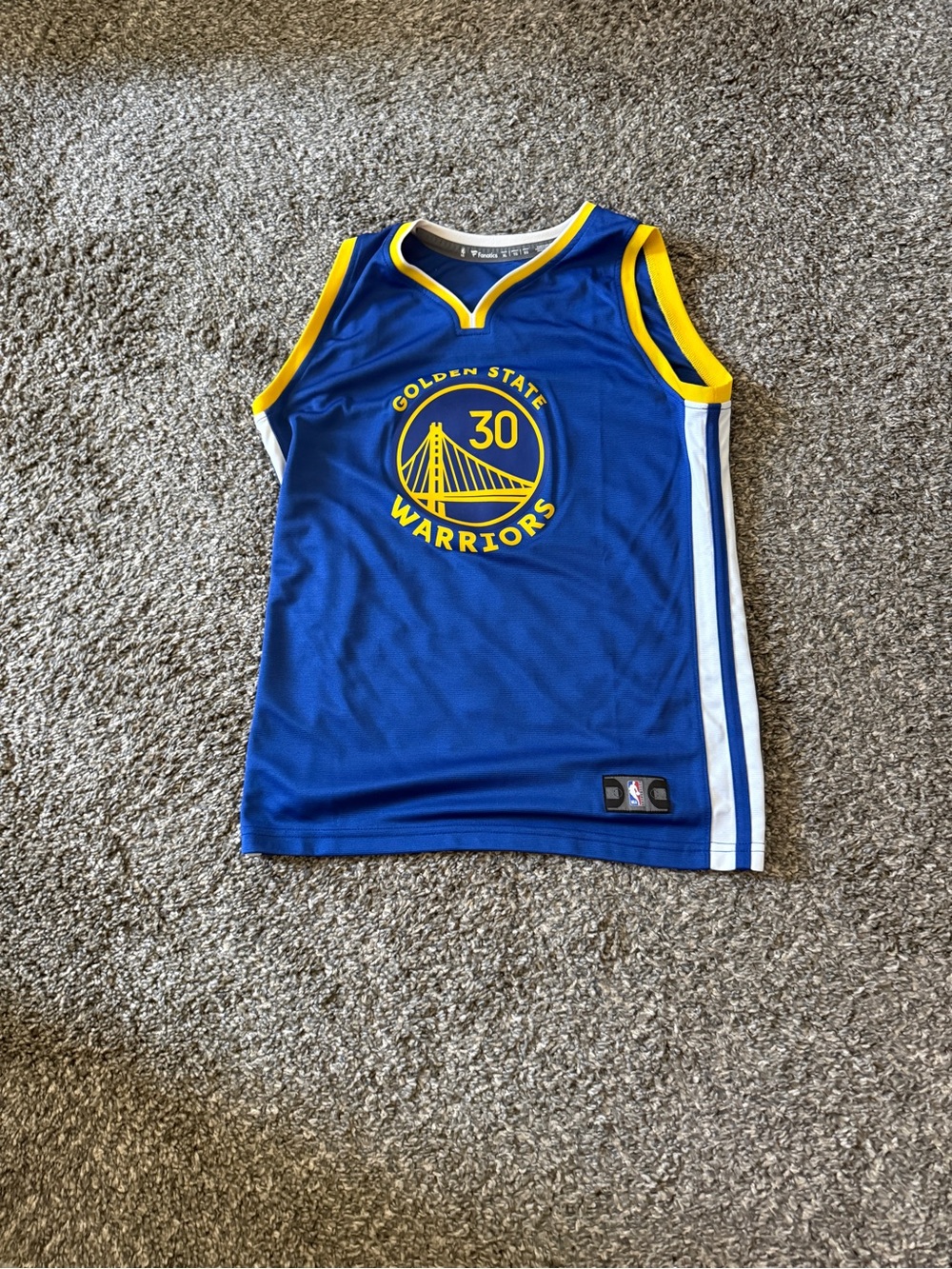 Kids' Blue & Yellow Basketball Jersey